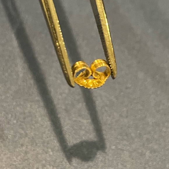 CULTURED SALTWATER PEARL AND DIAMOND EARRINGS 18K - Picture 9 of 12